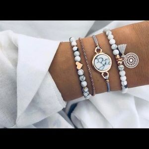 White beads Multi layer Bracelet